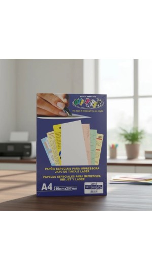 PAPEL IMP.VERGÊ 180G A4 210X297 PCT C/50 FLS OFF PAPER